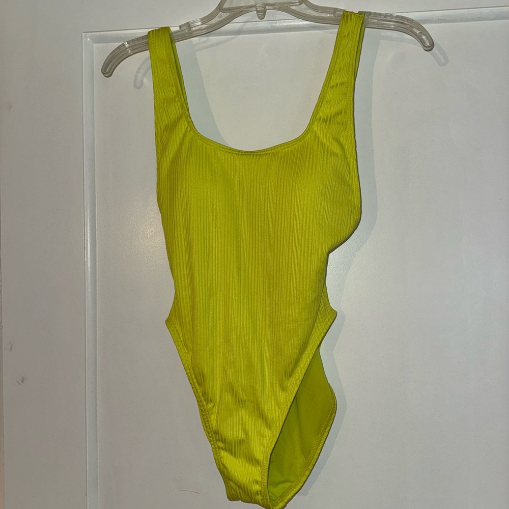 Vince Camuto Lime Green One Piece Swimsuit